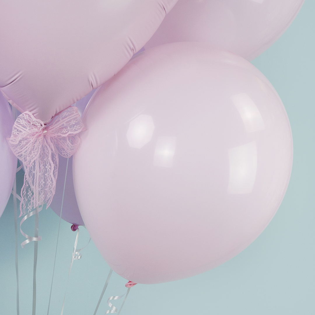 Шар (12''/30 см), Нежно-розовый, макарунс, 100 шт.