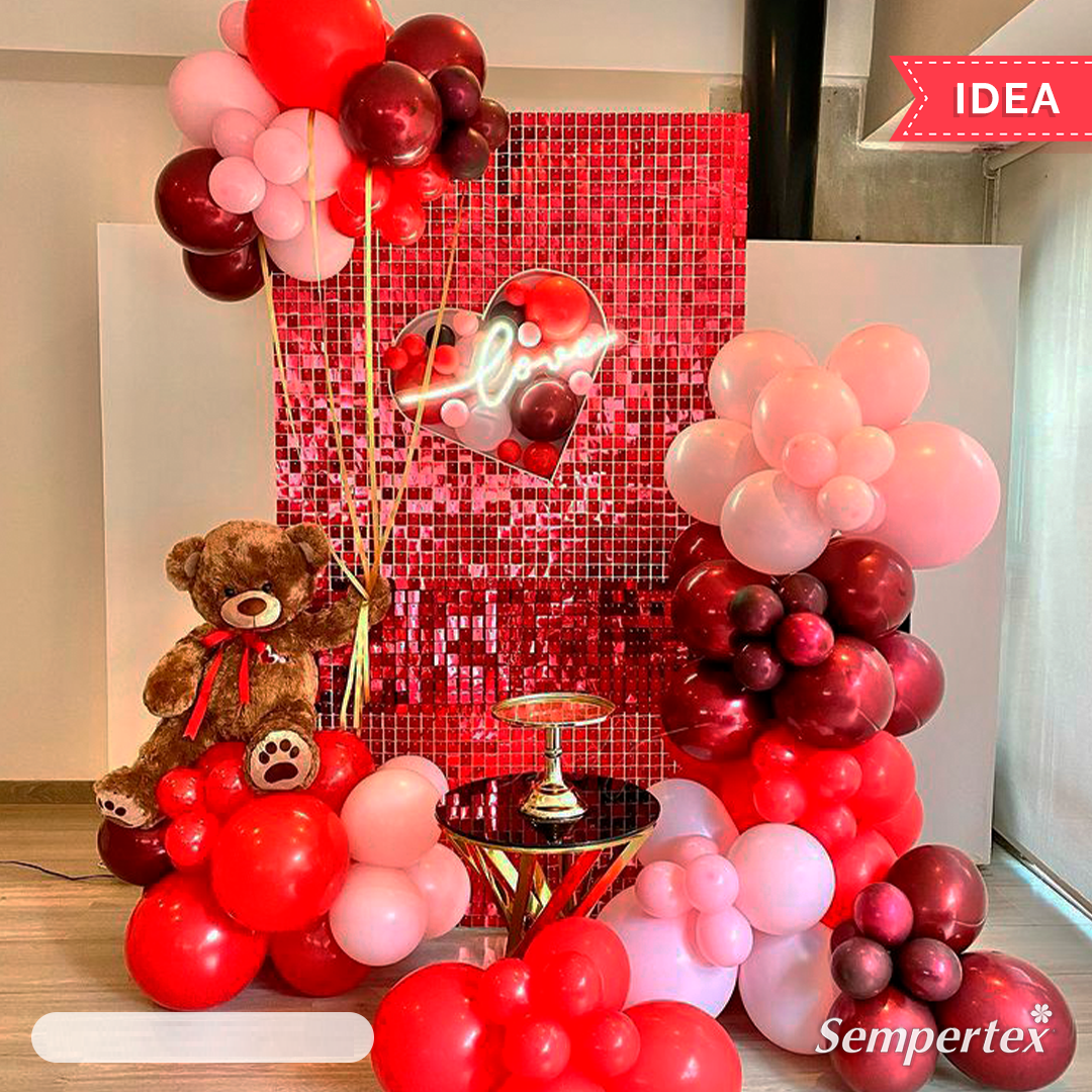 Шар (18''/46 см), Красный (015), пастель, 25 шт.