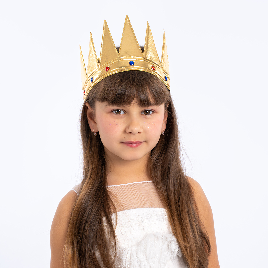 Корона тканевая, Кощей, Золото, 1 шт. 