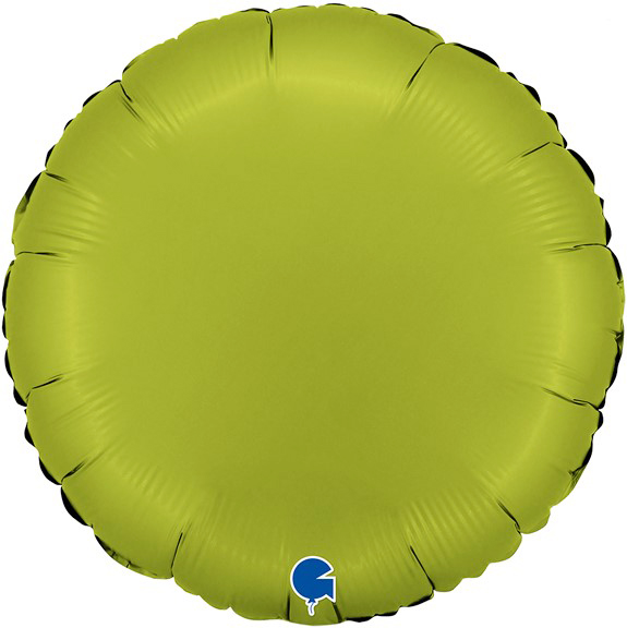 Шар (18''/46 см) Круг, Зеленый чай, Сатин, 1 шт.