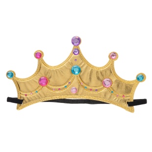 Корона тканевая, Принцесса, Укрась ее сама, Золото, 1 шт. 