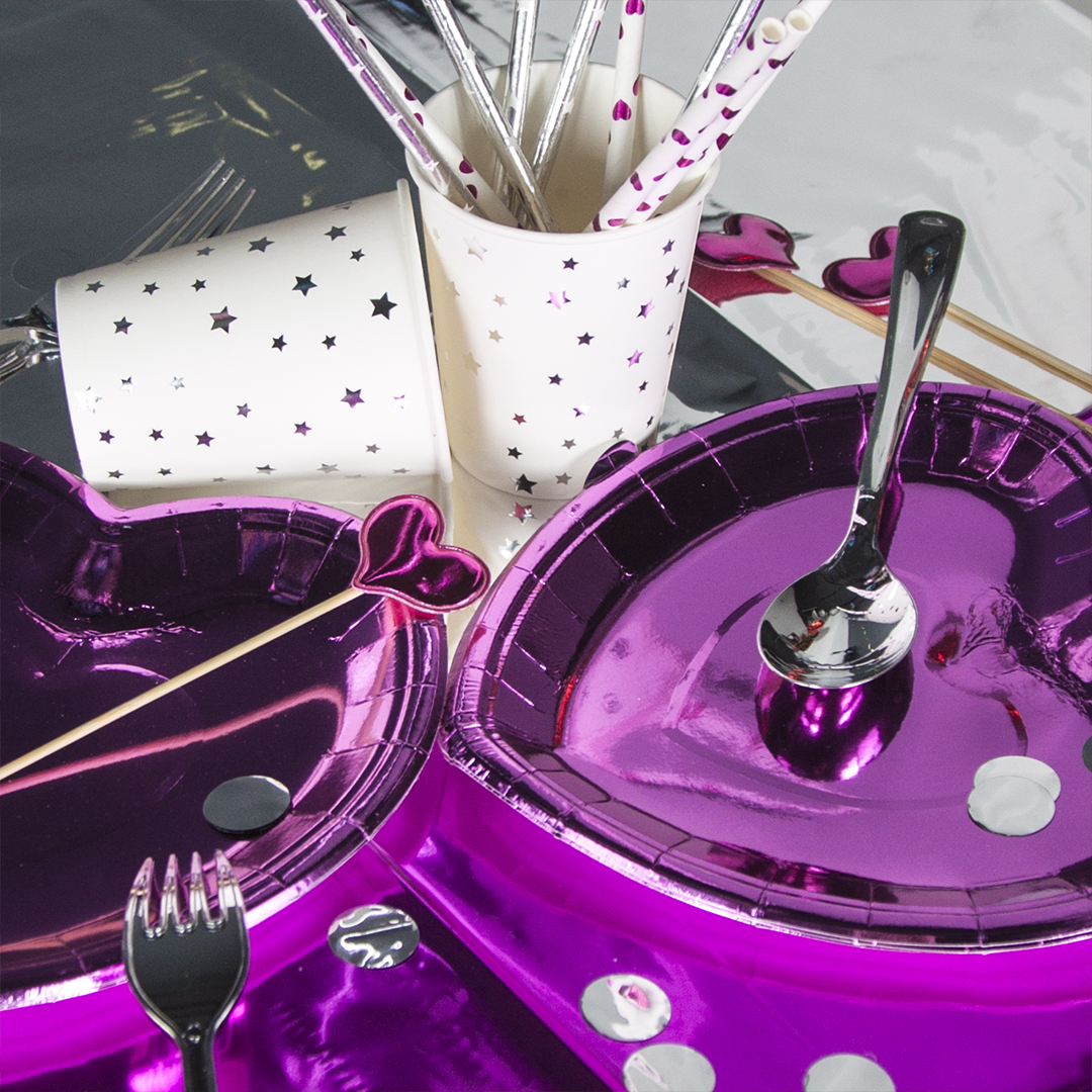 Скатерть одноразовая, Серебро, Металлик, 137*183 см, 1 шт.