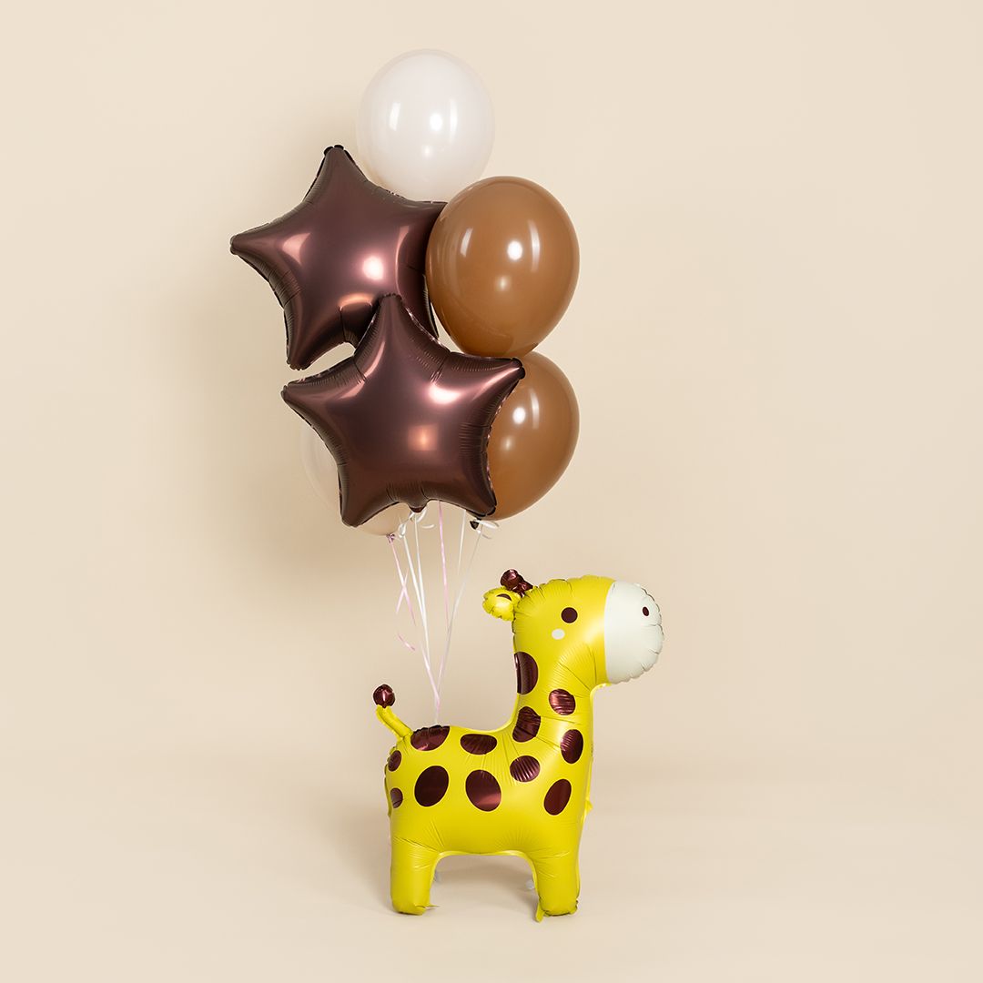 Шар (24''/61 см) Фигура 3D, Жираф, 1 шт.