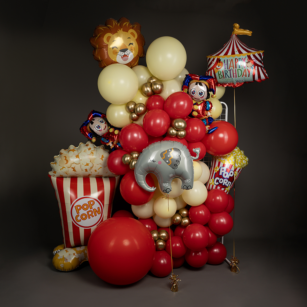 Шар (36''/91 см), Красный, пастель, 1 шт.