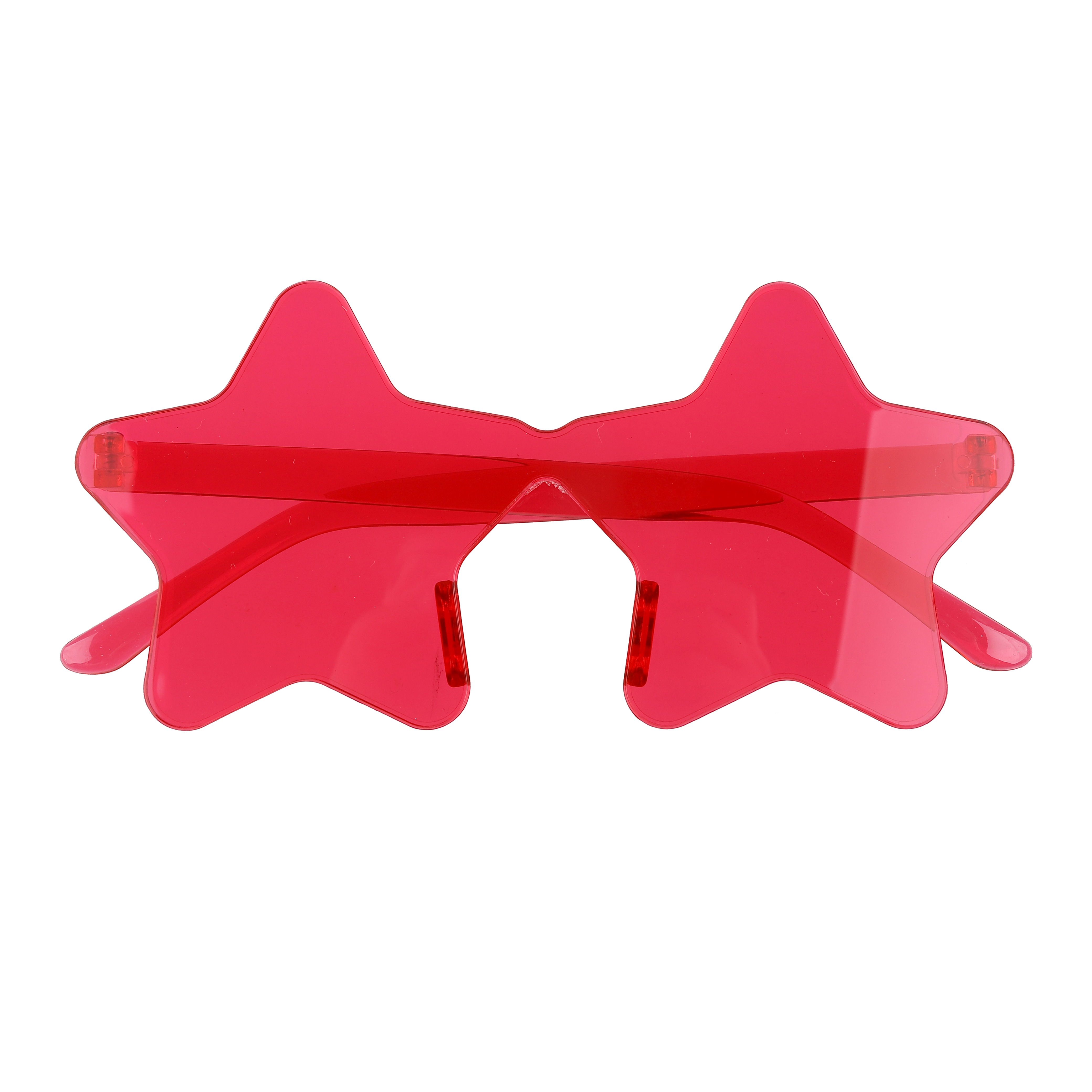 Карнавальные очки, Звезда, Ярко-розовый, 1 шт. 