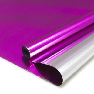 Упаковочная пленка 30мкм (0,6*8,5 м) Цветной металл, Малиновый, 1 шт.