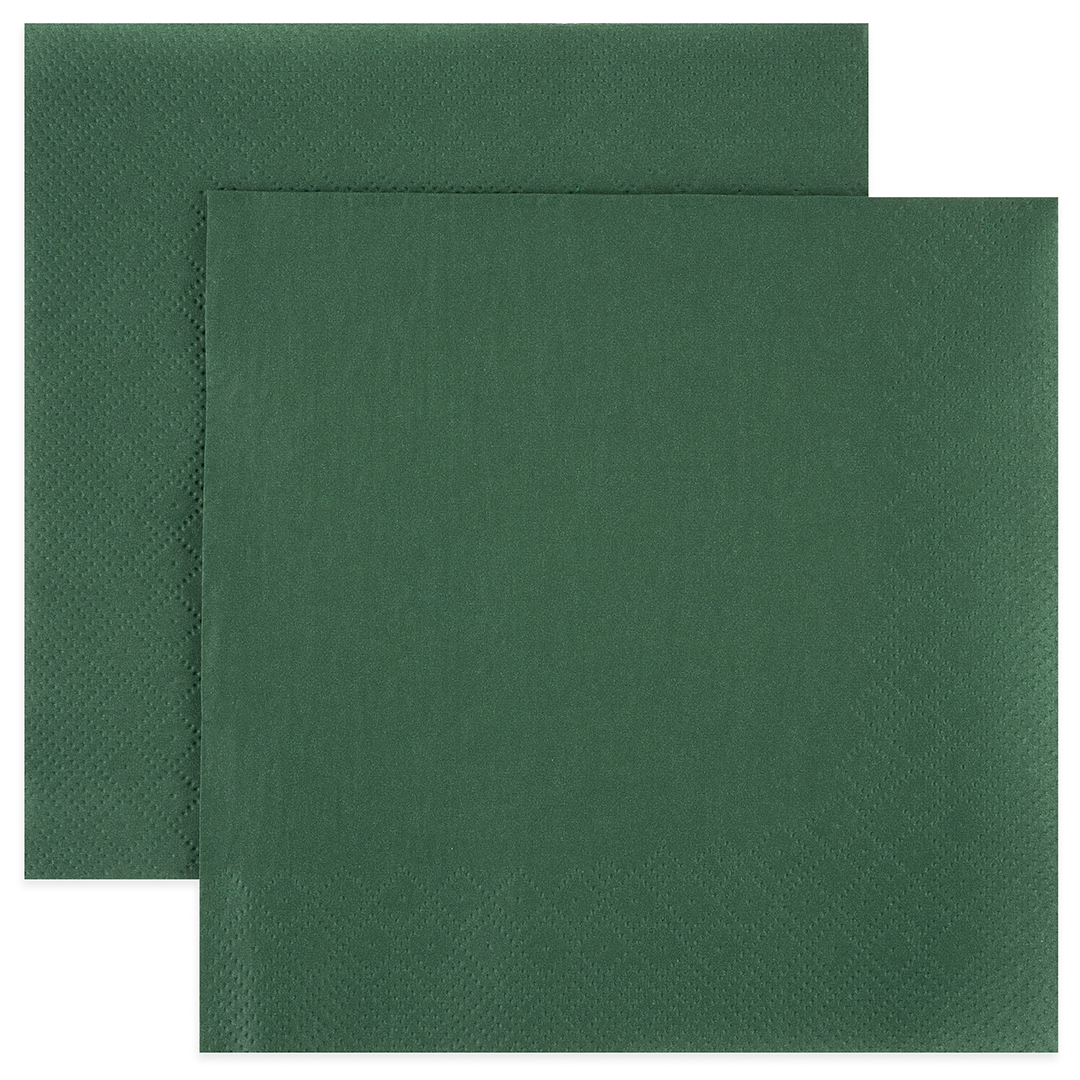 Сервировочные салфетки, Однотонные, Зеленый, 33*33 см, 20 шт.