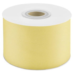 Лента атласная (5 см*22,85 м) Нежно-желтый, 1 шт.