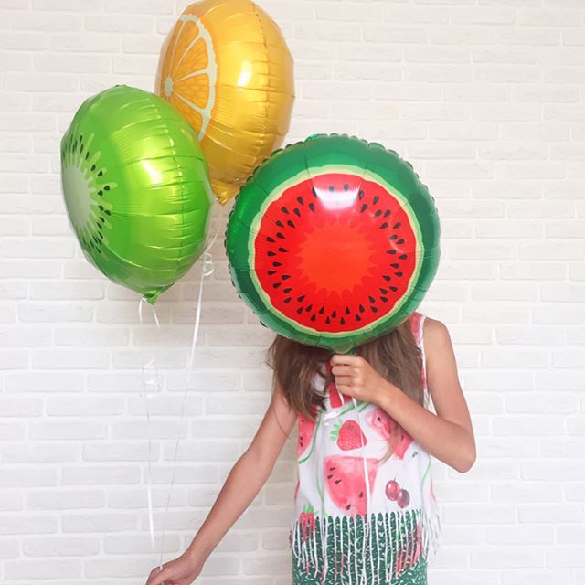 Шар (18''/46 см) Круг, Арбуз, 1 шт.