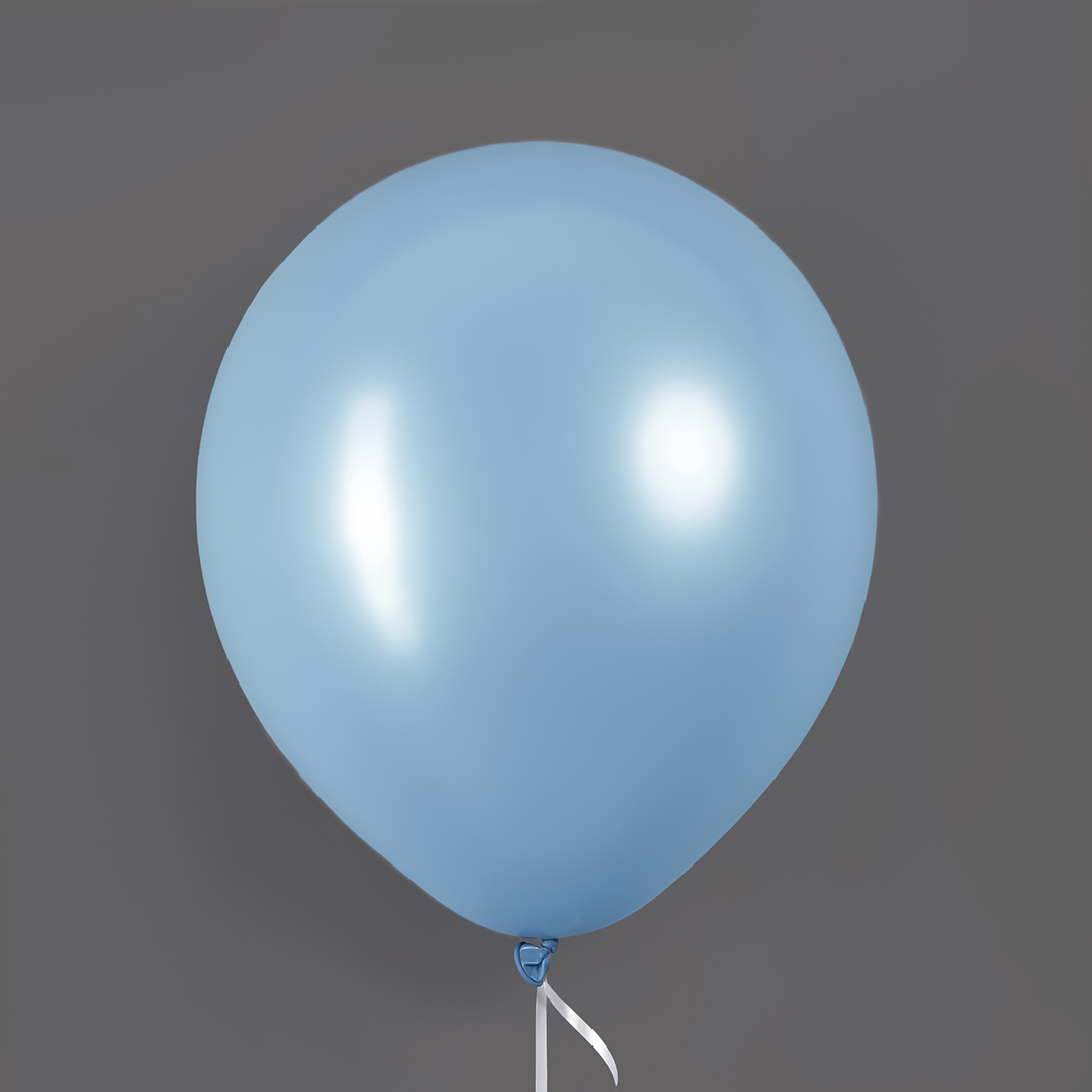 Шар (12''/30 см), Голубой, пастель, 100 шт.