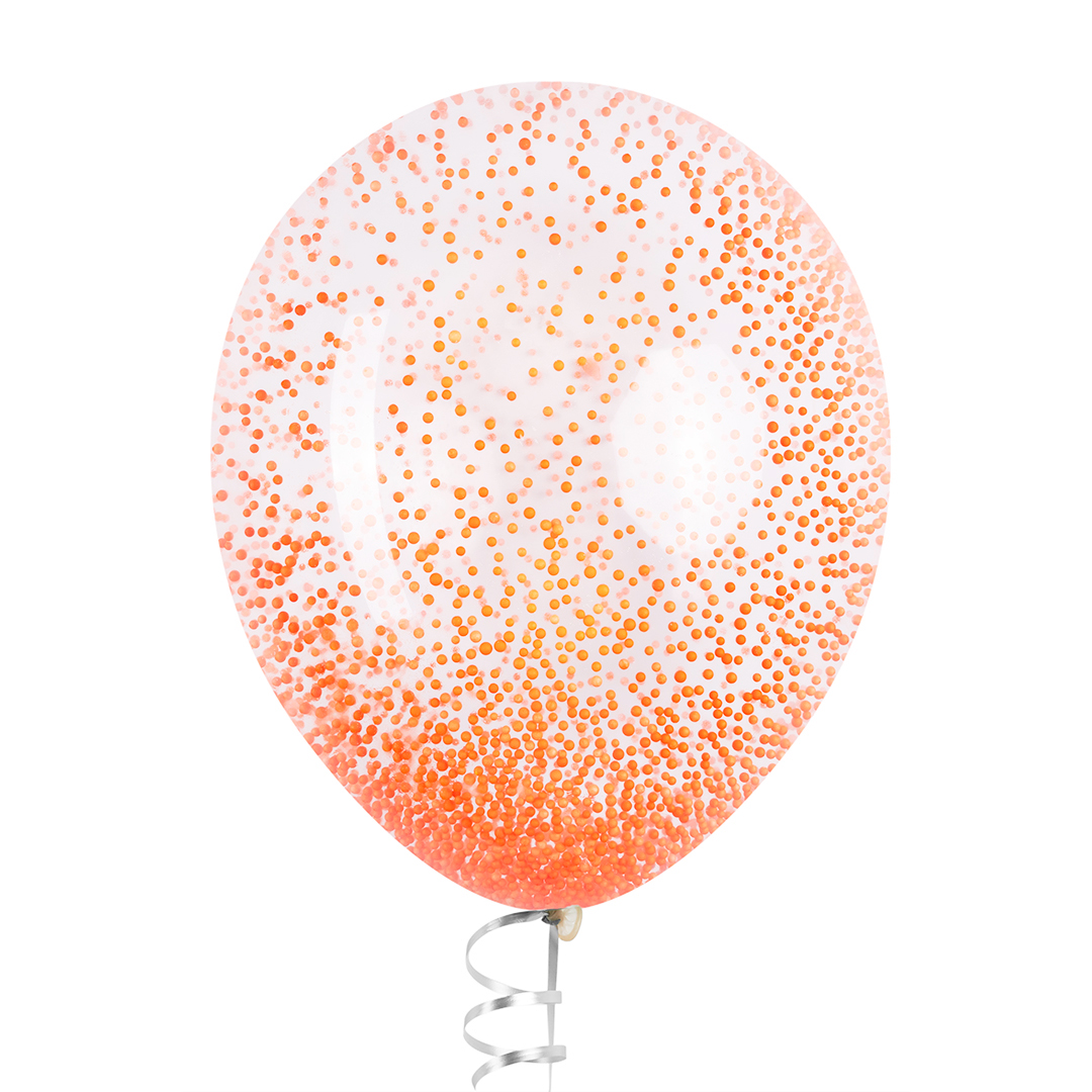 Шарики пенопласт, Оранжевый, 2-4 мм, 10 гр.