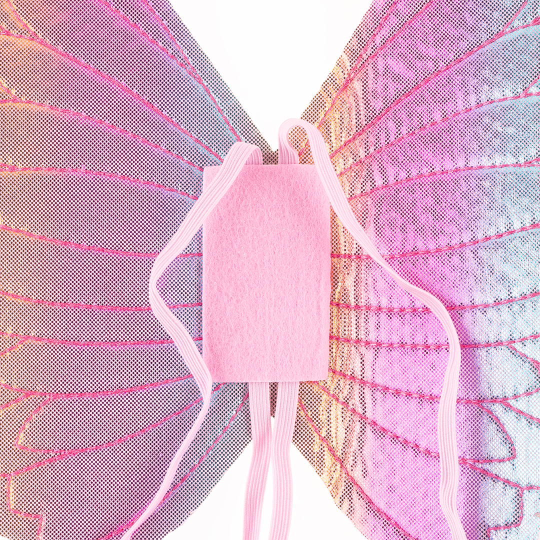 Крылья, Ангел, Нежная радуга, Металлик, 34*25 см, 1 шт. 