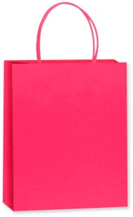 Пакет подарочный, Крафт 120гр, Мастхэв, Ярко-розовый, 33*26*12 см, 1 шт.