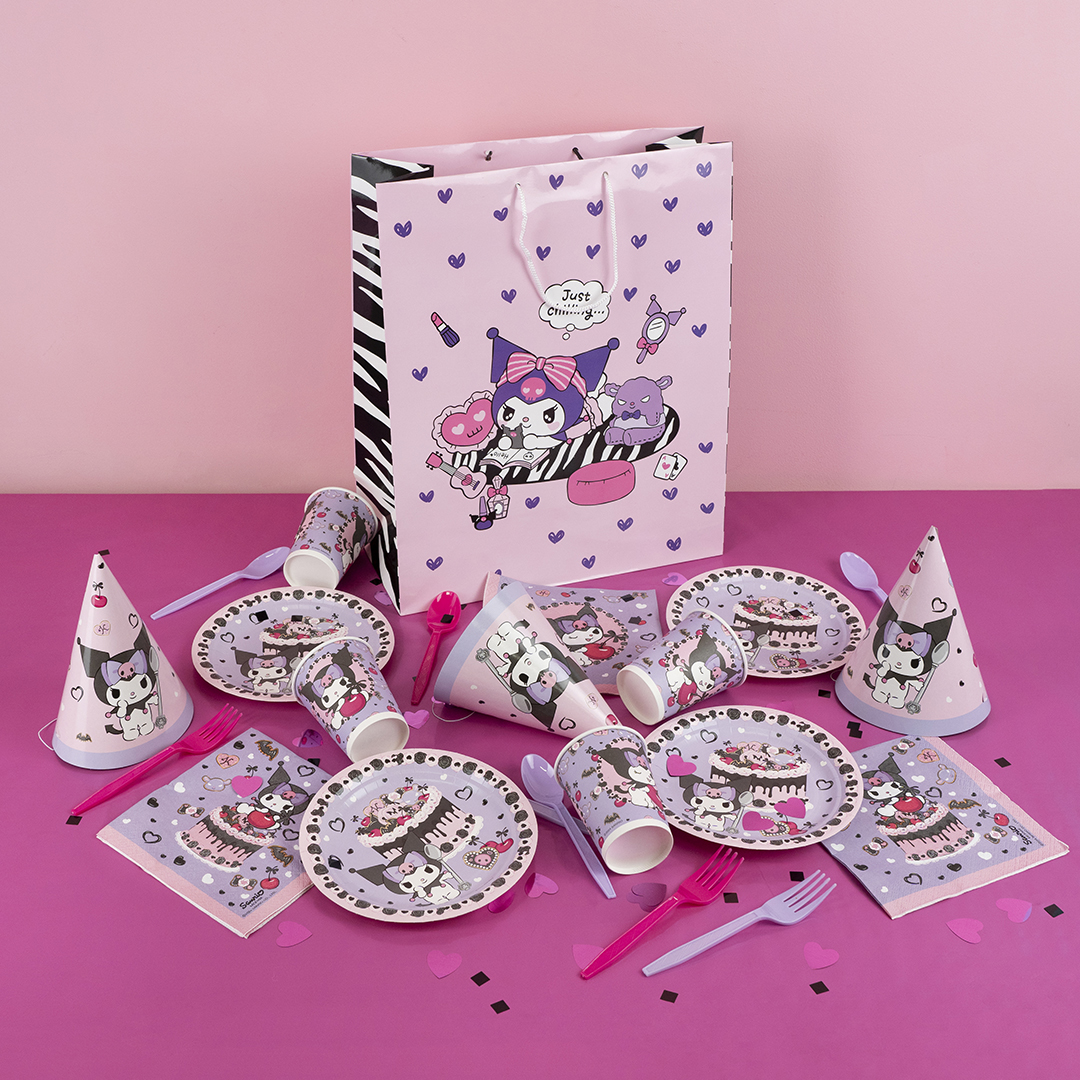 Тарелки (7''/18 см) Kuromi, 6 шт.