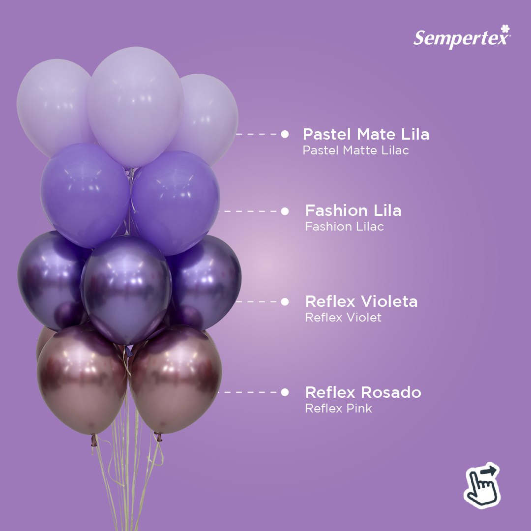 Шар (12''/30 см), Светло-сиреневый (650), макарунс, 12 шт.