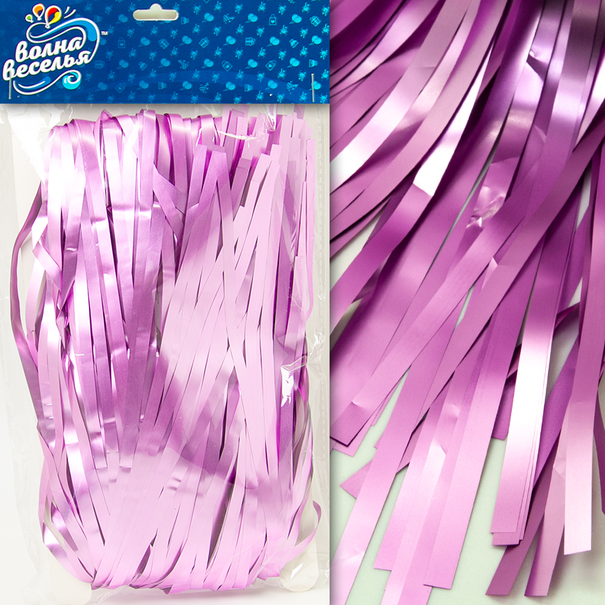 Занавес Дождик Сиреневый, Матовый металл, 100*200 см, 1 шт.