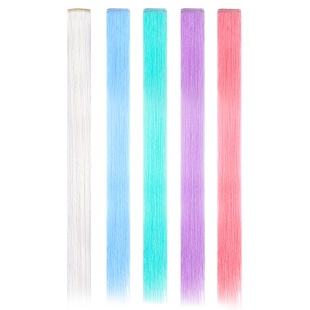 Цветные пряди для волос, Флуоресцентные, 5 гр., Ассорти, Флуор, 56,4*12*0,2 см, 5 шт. в упак. 