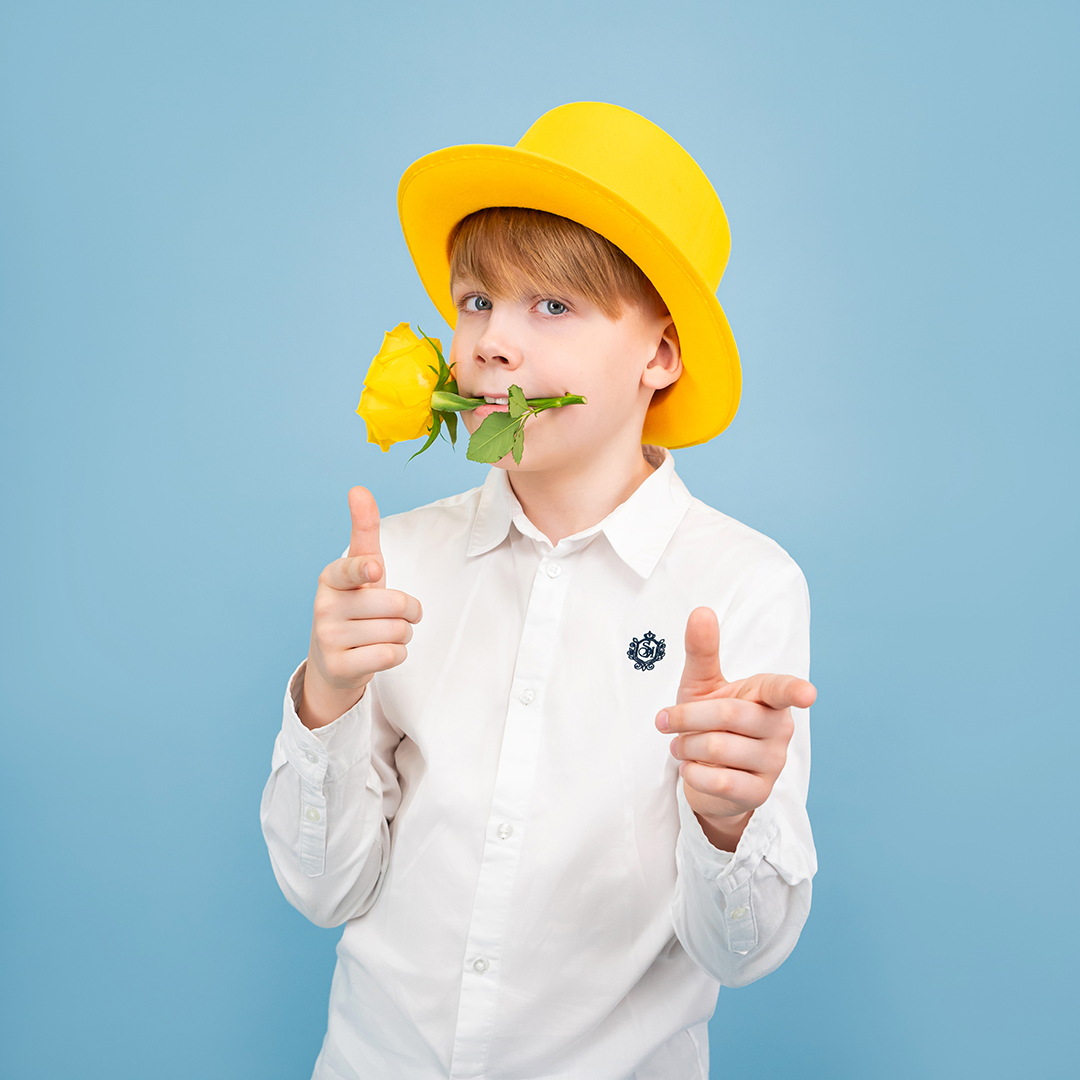 Шляпа, Цилиндр, фетр, Желтый, 56-58 разм., 1 шт. 