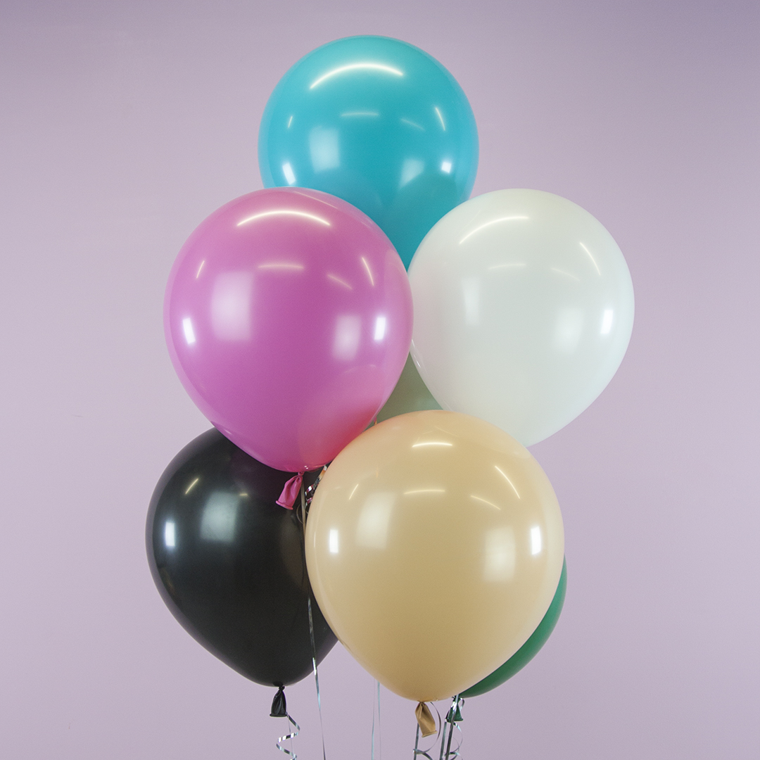 Шар (18''/46 см), Черный (807), пастель, 25 шт.