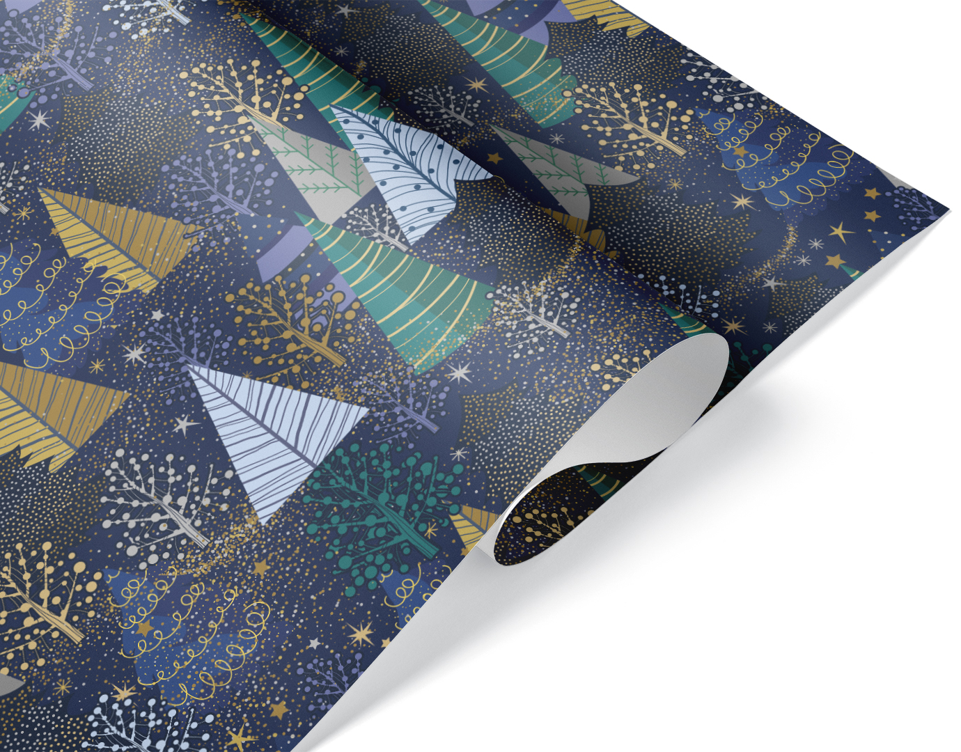 Упаковочная бумага 80гр (0,7*1 м) Сказочный лес, 10 шт.