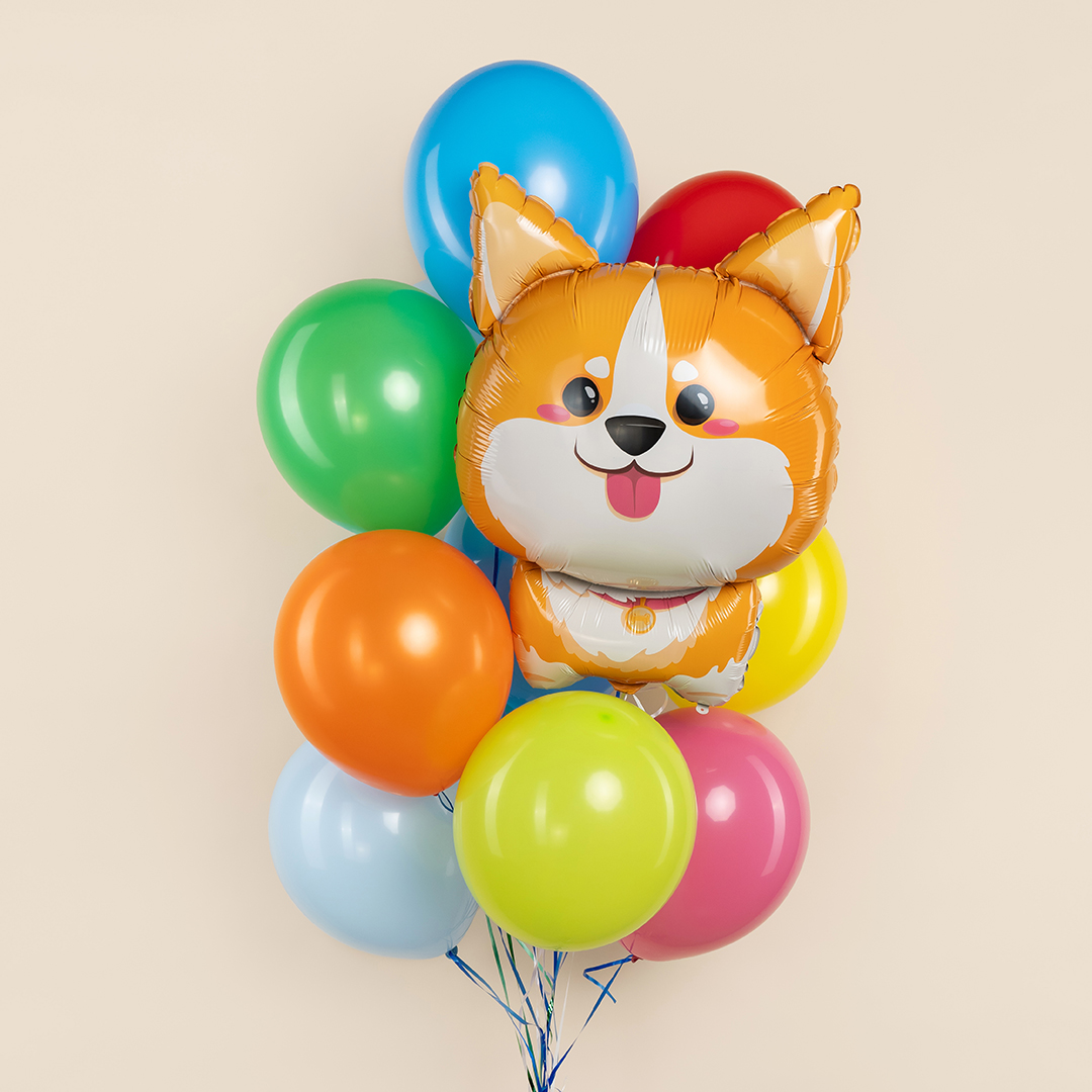 Шар (32''/81 см) Фигура, Корги, 1 шт. в уп.