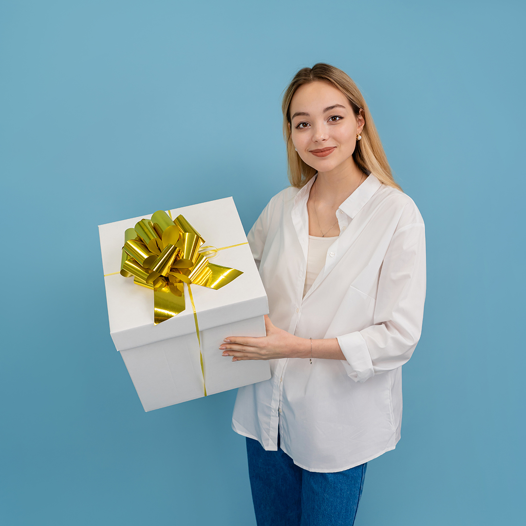 Бант Шар, Золото, Металлик, 21 см, 1 шт. в упак. 