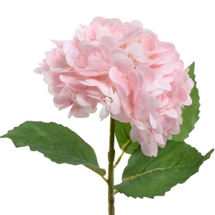 Гортензия, искусственная, Розовый, 52 см, 1 шт. в упак. 