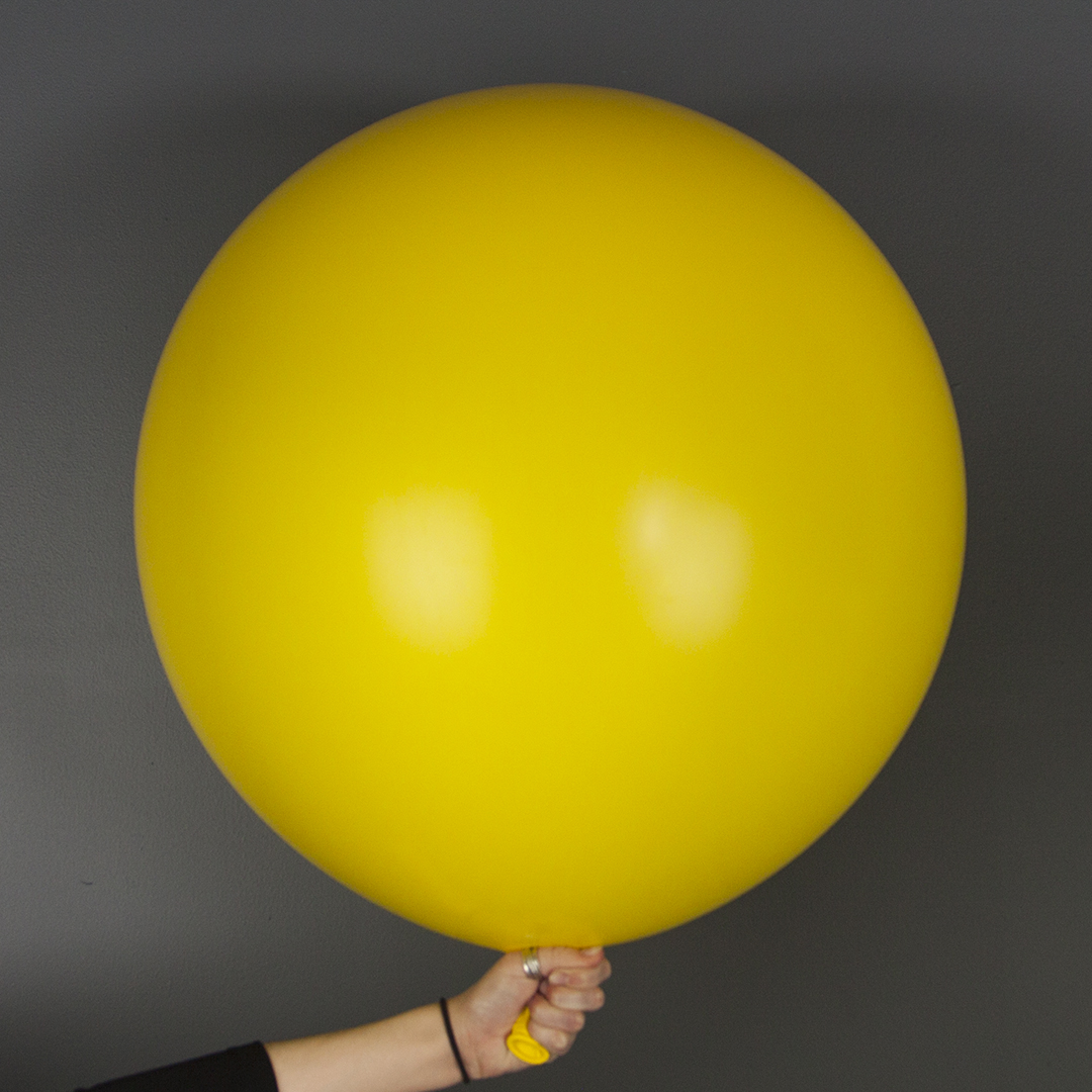 Шар (36''/91 см), Желтый, пастель, 1 шт.