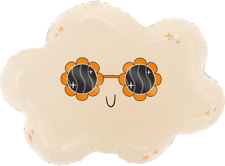 Шар (24''/61 см) Фигура, Стильное облако, 1 шт.