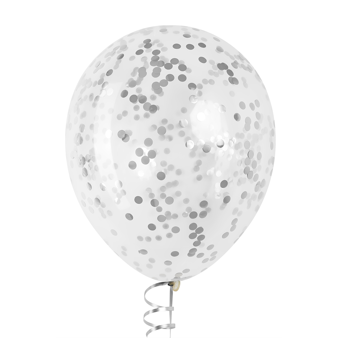 Конфетти фольга Круг, Серебро, Хром, 1 см, 50 г.