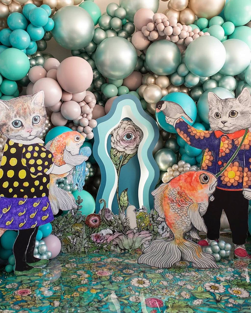 Шар (24''/61 см), Кремовый жемчуг  (873), шелк, 3 шт.