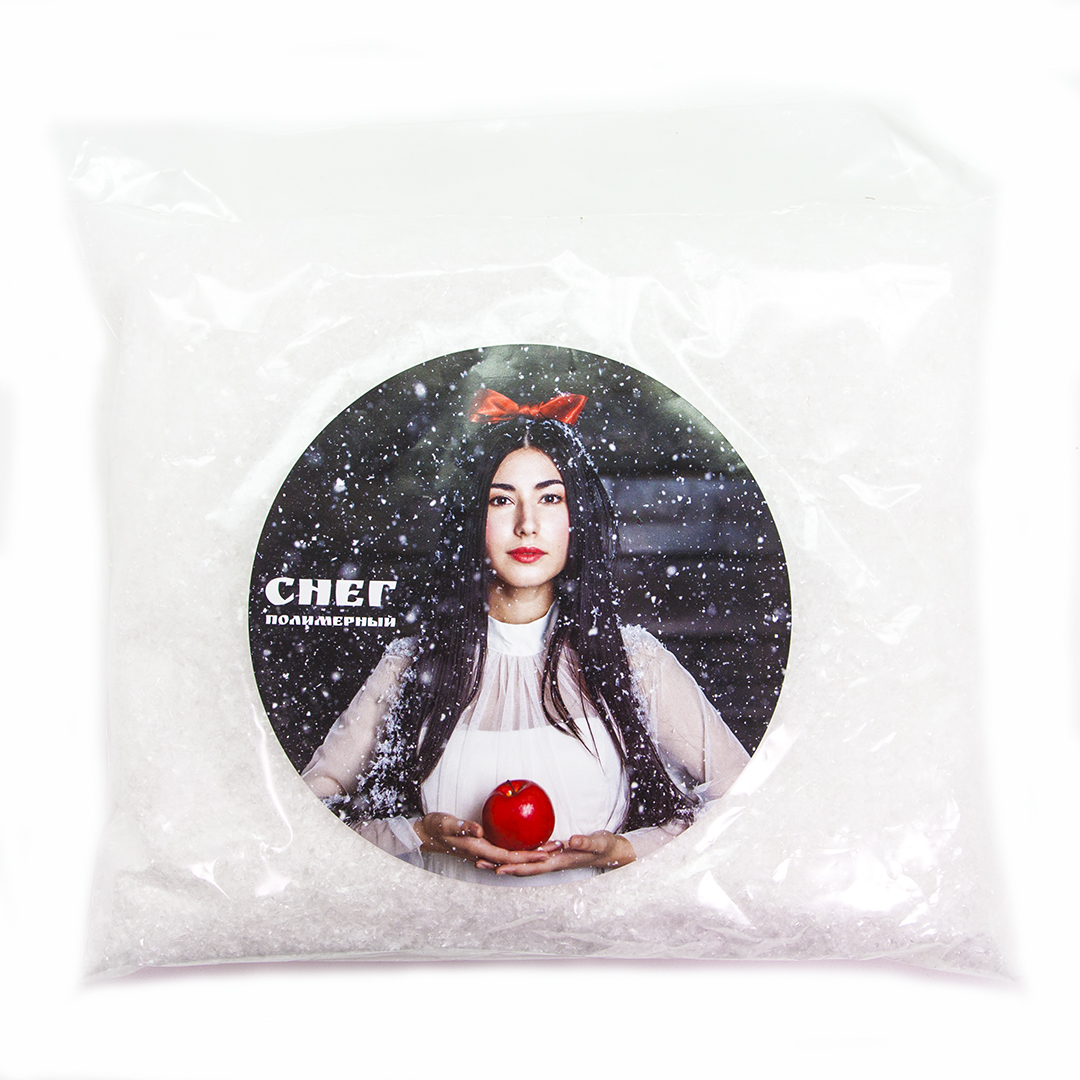 Снег полимерный для декорирования, Прозрачный, 50 г.