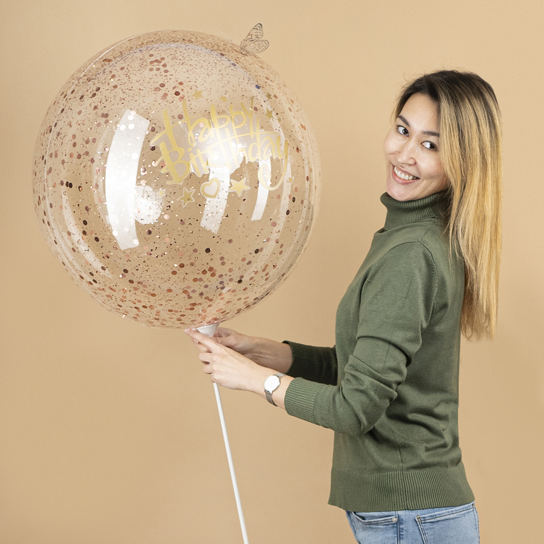 Конфетти дробленые Розовое Золото, Металлик, 20 г.