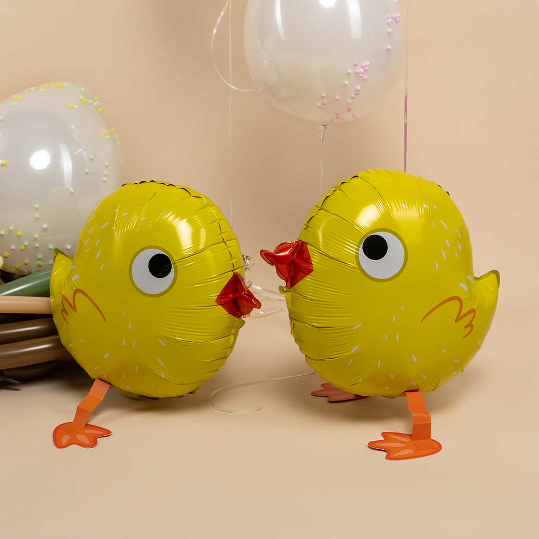 Шар 3D (18''/46 см) Ходячая Фигура, Цыпленок, 1 шт.