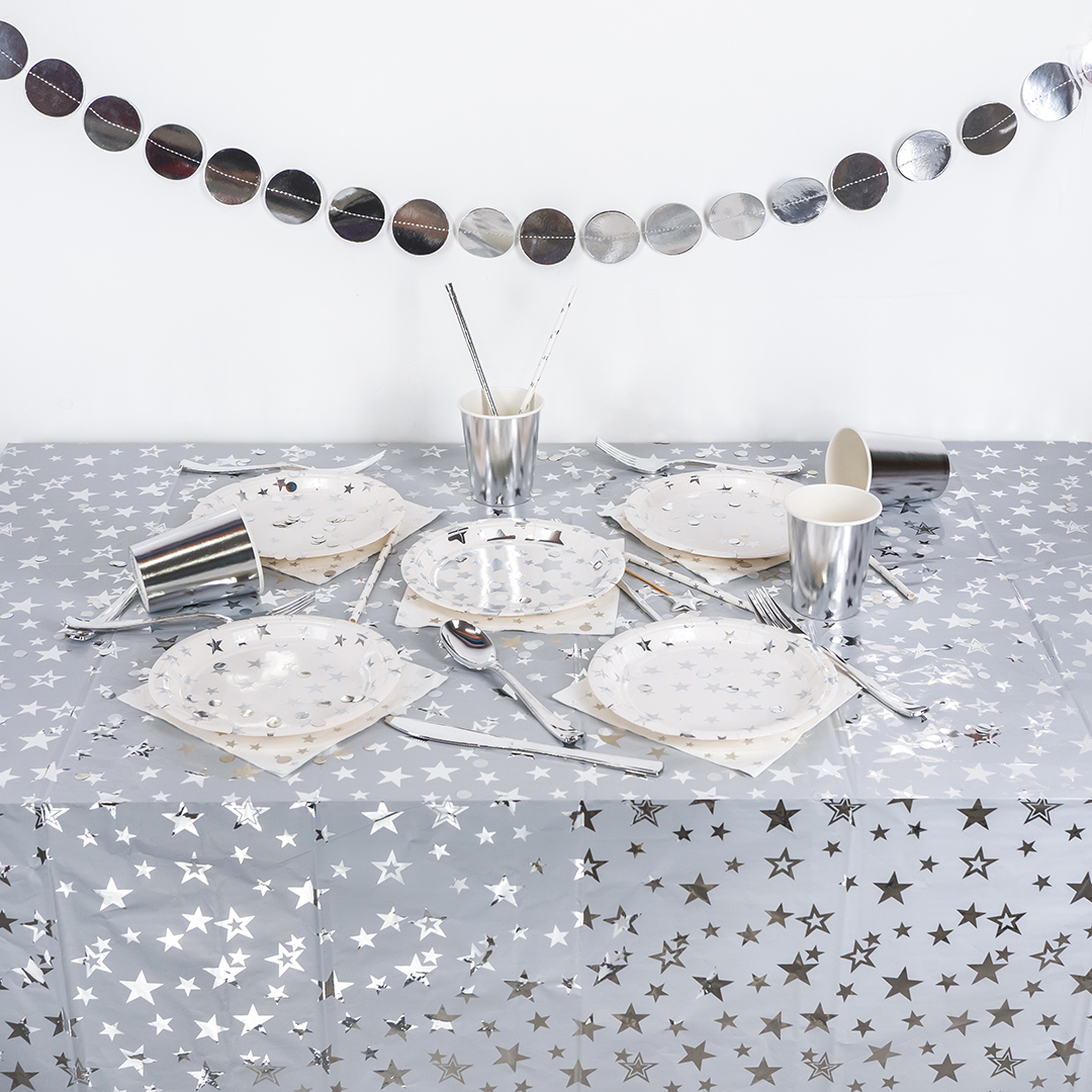 Ложки, Серебро, Металлик, 17 см, 10 шт. в упак. 