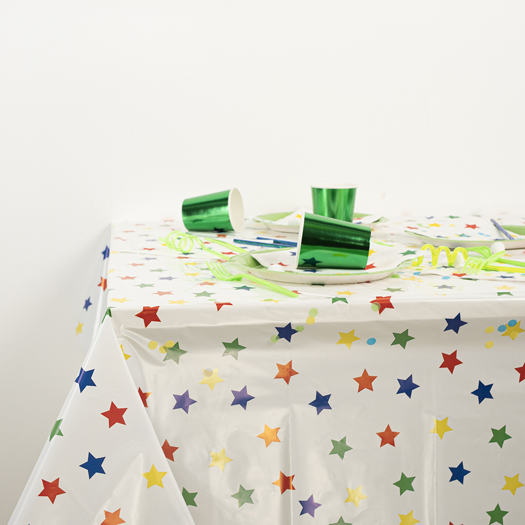 Скатерть одноразовая, Звездочки, 120*180 см, 1 шт.