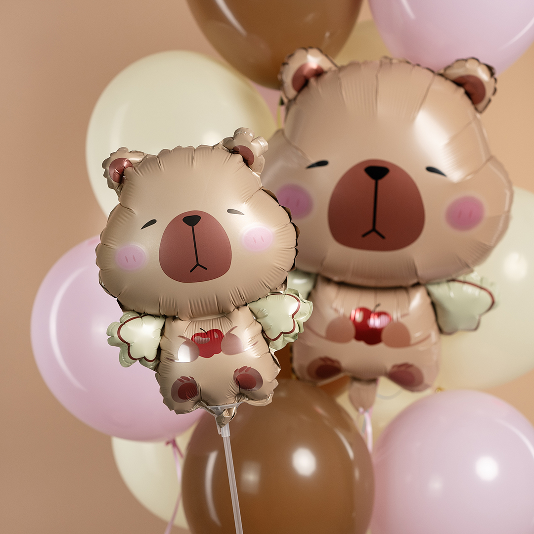 Шар (27''/69 см) Фигура, Капибара с крылышками, 1 шт.