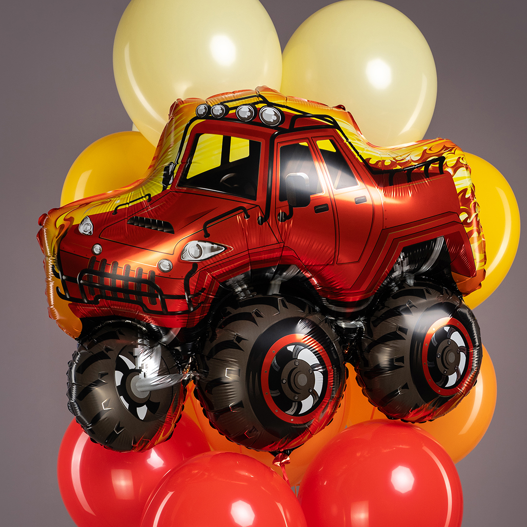 Шар (35''/89 см) Фигура, Джип Монстр-Трак, 1 шт.
