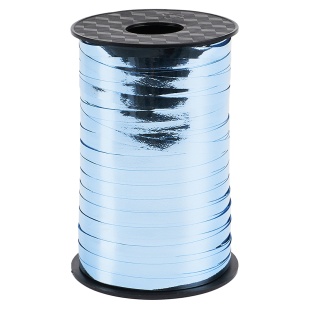 Лента полипропиленовая (0,5 см*250 м) Голубой, Металлик, 1 шт.